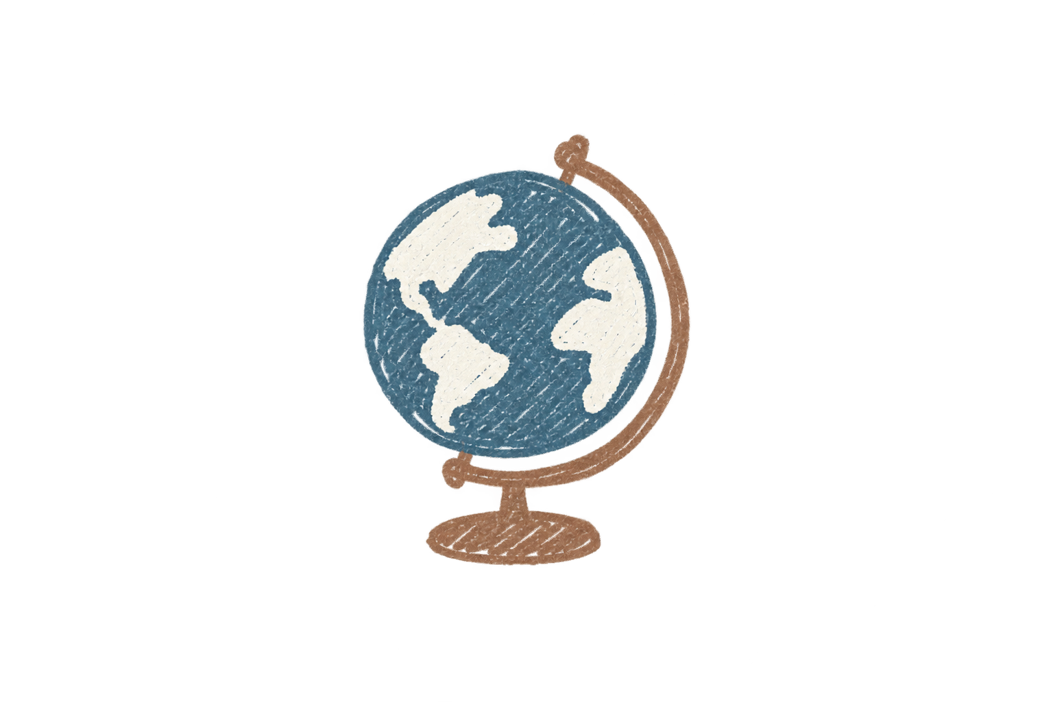 地球儀のイラスト